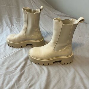 Call It Spring Cream Platform Boots